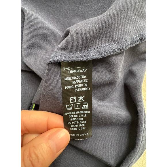 PQL Club Women's Shirt Number Five Tank Navy with Neon Trim Size Large - Picture 9 of 9